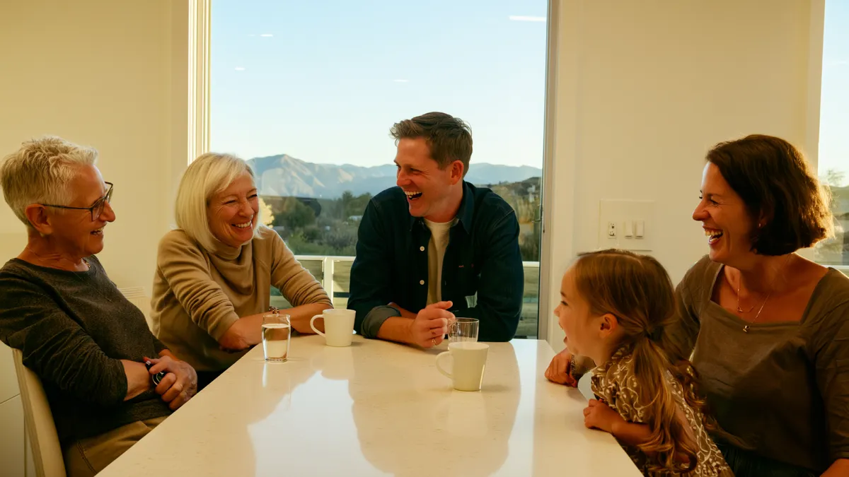 Happy family at Lamb Family Dental Boise