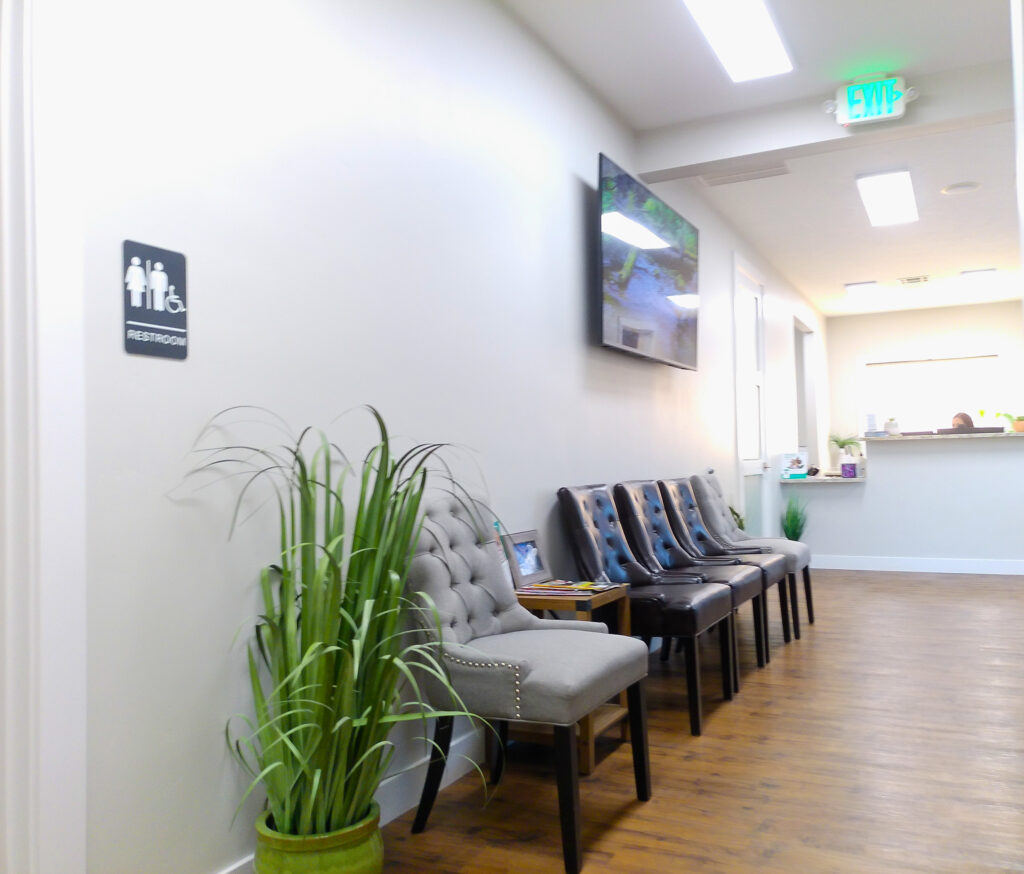 Comfortable waiting room at Lamb Family Dental in Boise