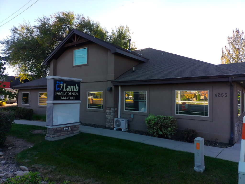 Lamb Family Dental building exterior on Eagle Road in Boise, Idaho