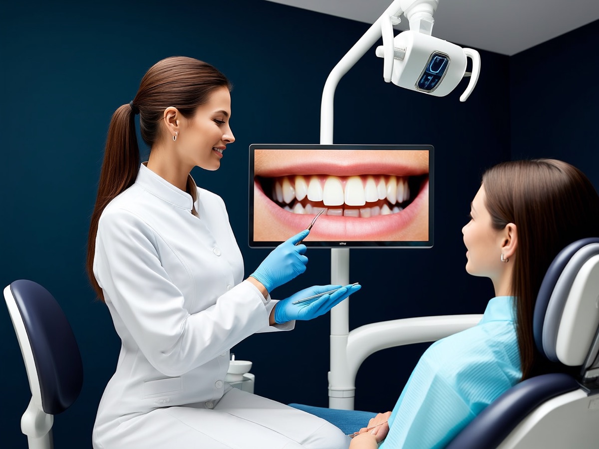 Cosmetic dentistry consultation at Lamb Family Dental in Boise, Idaho